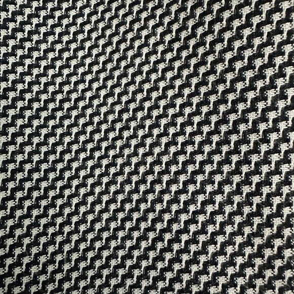 LE SUIT Black White Houndstooth Blazer Women Size 12p Lined Long Sleeve Pockets - Picture 5 of 6